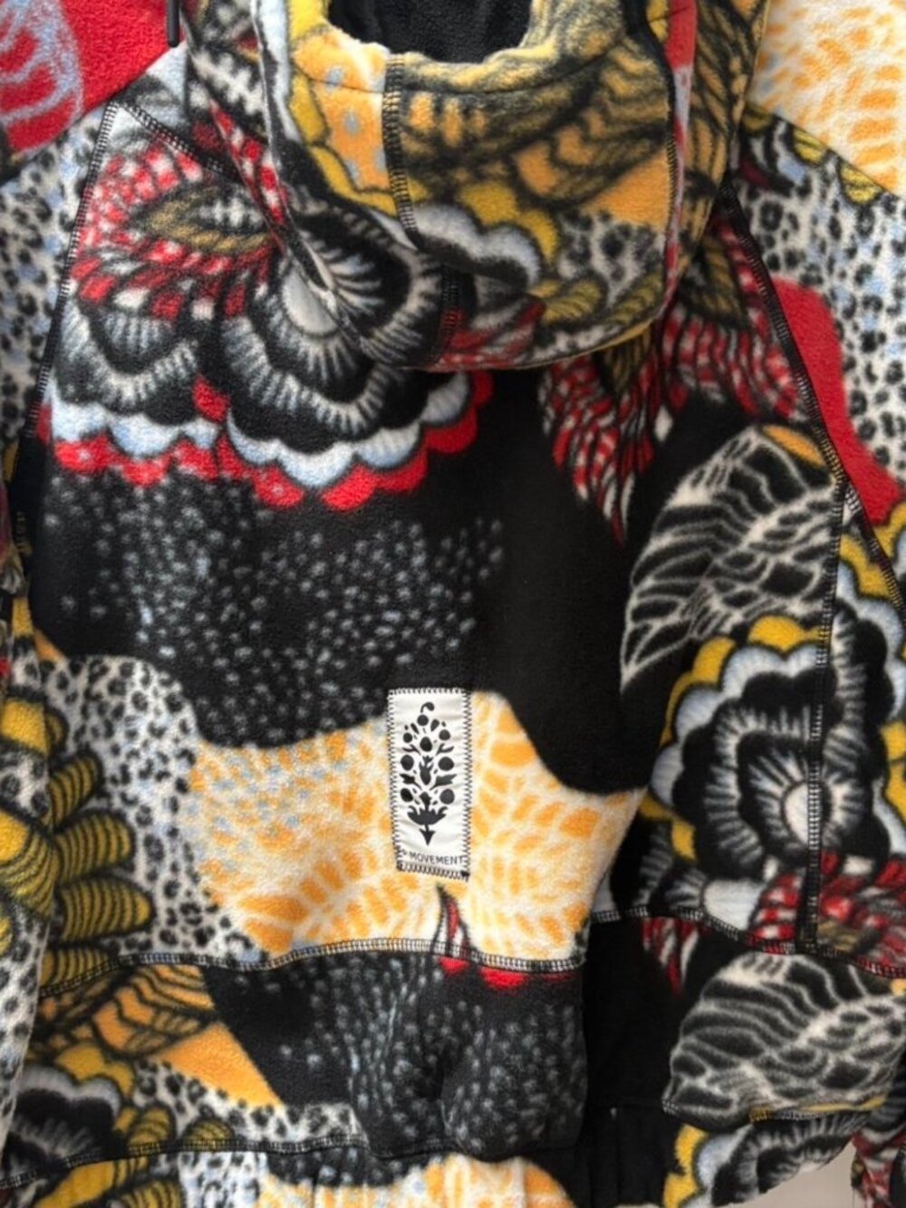 Free People Movement Wild And Free Printed Fleece Pullover NEW Size Small - Picture 3 of 16